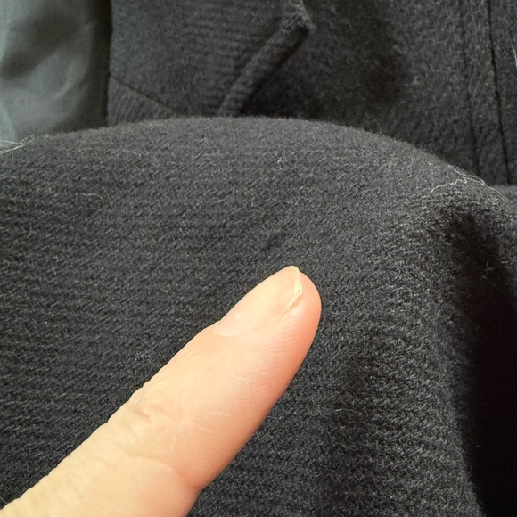 Dress Barn Black Women's Blazer Coat Wool with Structured Shoulders - Picture 9 of 9